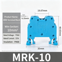 Bloc de bornes sur rail DIN à connexion par vis série Mrk 70 mm²