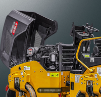 Machine de compactage d'asphalte haute fréquence 3T Flexible Crab Walk Tandem Roller STR30C-10S