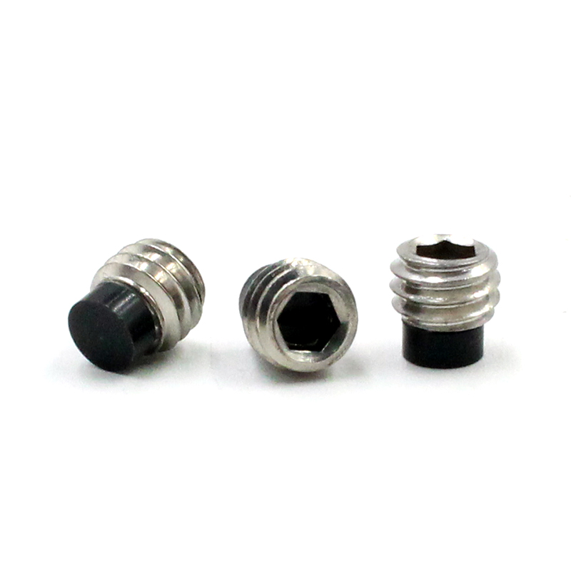 Wholesale Custom ISO9001 Automation Equipment Use Stainless Steel Carbon Steel Hex Socket Plain M2-M10 Nylon Tip Grub Set Screw