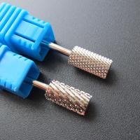Forets à ongles à bord droit en carbure de baril Portable professionnel créant un polisseur à ongles de ligne de sourire avec échantillon disponible