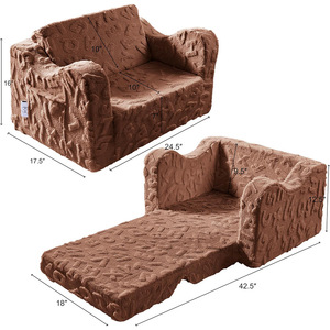 Canapé pliable pour enfants Giving Tree Kids 17,5x16x10 pouces avec accoudoirs pour la zone de jeux de la chambre des enfants - Product Image 1