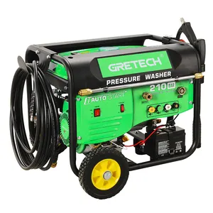 GRETECH JH21001 agua caliente lavadora de alta presión precio 3600 gasolina eléctrica 4000 PSI 3 en uno