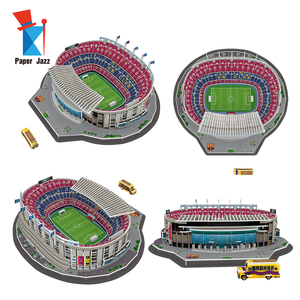 Rompecabezas 3D del <span class=keywords><strong>Estadio</strong></span> de Fútbol del <span class=keywords><strong>Barcelona</strong></span> - Kit de Modelo Reutilizable sin Herramientas, Juguete Educativo STEM y Recuerdo para Niños/Adultos - Product Image 1