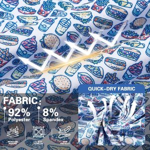 Camisa de Golf para Hombre, Manga Corta, Secado Rápido, Estampada, Absorbe la Humedad, Cuello Polo, 100% Poliéster Tejido - Product Image 5