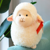 Peluche Agneau Personnalisée en Gros, Coussin Mouton Adorable, Poupée en Tissu, OEM ODM, Cadeau d'Anniversaire, Fonction Anti-Stress, Rembourrage Coton PP