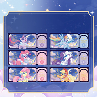 Caja Sorpresa de Cartas Coleccionables Oficiales y Genuinas de Anime My Little Pony Starlight Laser Tickets Star Wish Shine