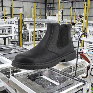 Calzado de Seguridad para Hombre, Impermeable, Estilo Woodland, de Goma y Cuero, con Puntera de Acero, para Verano, con Cordones, Microfibra - Product Image 3