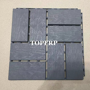 Outdoor Patio Balcony Deck <b>Tiles</b> WPC Flooring Anti-Slip 20mm Click Lock Composite Interlocking Decking - Product Image 4
