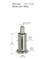 Système de suspension de luminaire réglable 1018059 avec support de câble articulé