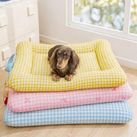 Coussin de couchage universel toutes saisons pour animaux de compagnie, en tissu rafraîchissant pour l'été, pour chiens et chats de petite et moyenne taille