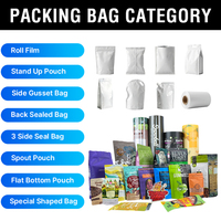Bolsa de Embalaje Personalizada con Sellado Trasero OEM, Bolsa de Aluminio para Snacks, Chocolate, Proteínas y Barras Energéticas