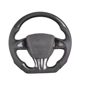 Volant de voiture en fibre de carbone avec palettes de changement de vitesse <span class=keywords><strong>pour</strong></span> Infiniti Q50 Q50L Q50S G37 2014 3.0 3.7 2015 2018 2019 2020 - Product Image 3