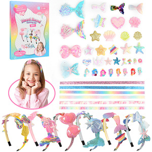 Wholesale DIY Fashion <b>Headband</b> Making Kit for <b>Kids</b> Girls DIY Hair Accessories Set Arts & Crafts Gift for Ages 5-12 Year Old - Product Image 1