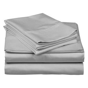 Bộ Đồ Giường Đặt 200 TC <span class=keywords><strong>Cal</strong></span> Vua Kích Thước Với 100% Cotton Gối Trường Hợp Được Trang Bị Tấm Tấm Phẳng - Product Image 3