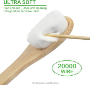 Cepillo de Dientes Redondo con Mango Nano, Cerdas <span class=keywords><strong>NanoSoft</strong></span> Ecológicas, Cepillo de Dientes de Bambú OEM con Empaque y Logotipo Personalizados - Product Image 5