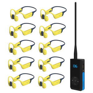 ENTRENAMIENTO NATACION Kit di allenamento nuoto Wireless: auricolare sommergibile a conduzione ossea + microfono Walkie-Talkie per allenamento in piscina - Product Image 5