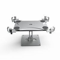 Support mural pour tablette en alliage d'aluminium, réglable, rotatif, multifonctionnel, base de bureau avec verrouillage antivol, pliable
