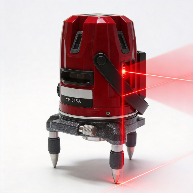 360° Rotary Red Laser Level 4D 16 Lines Self Leveling Laser with Tripod & Receiver