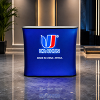 JiongChang Stand pliant en aluminium personnalisé pour salon professionnel, présentoir rotatif, comptoir d'exposition, table de présentation