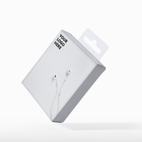 Boîte d'emballage en papier personnalisée avec languette suspendue pour écouteurs et accessoires de téléphone