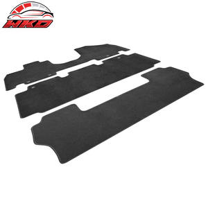 Tapis de sol pour Honda Odyssey 11-17, tapis de voiture en velours, avant et arrière, ensemble de 3 pièces, noir - Product Image 3