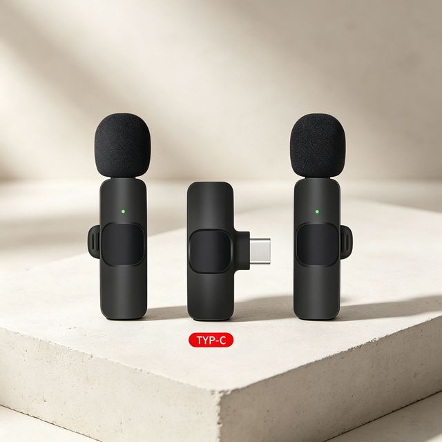 Bulk K9 2.4G 2in1 Wireless Mic Clip Microphone Conference Live Lavalier Microphone with Receiver for Phones