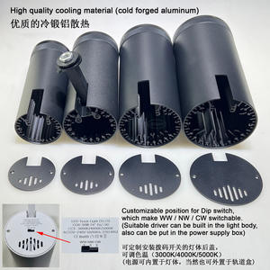 Foco LED de Riel LEDEAST T085-F para Museos, Galerías y Exposiciones, Antideslumbrante, 15W 20W 25W 32W, Zoom 15-55D, Interruptor DIP - Product Image 3