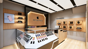 Luxury Mobile Phone Store Fixtures & Smart <b>Display</b> Counters Custom Retail Shopfitting Solution for Phone <b>Case</b> Accessories Store - Product Image 3