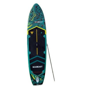 Planche à pagaie gonflable tout-terrain ultra stable avec accessoires, planche de stand-up paddle portable pour débutants - Product Image 4