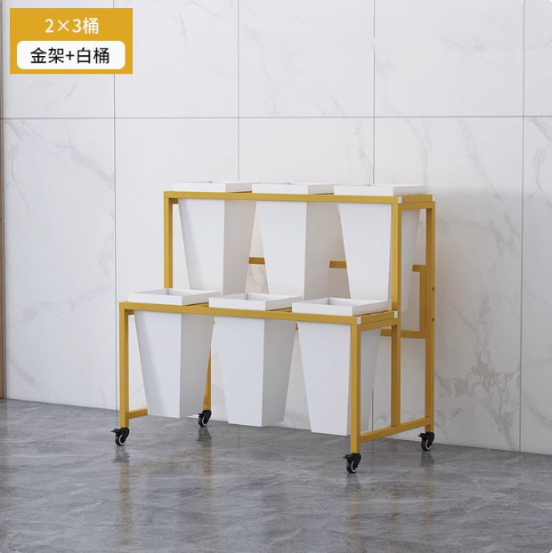 gold rack [including 6 barrels]
