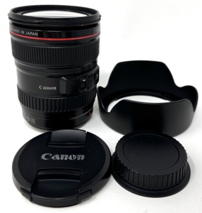 Objectif d'appareil photo concave EF 24-105mm F/4 L IS USM SLR avec revêtement antireflet, fabriqué au Japon, boîte blanche (emballage en vrac) 1000g - Product Image 1