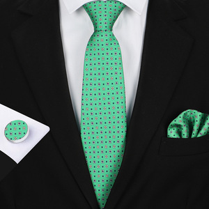 Conjunto de <span class=keywords><strong>Corbata</strong></span> para Hombre al por Mayor, Color <span class=keywords><strong>Azul</strong></span> <span class=keywords><strong>Marino</strong></span>, Dorado y Amarillo, <span class=keywords><strong>con</strong></span> Pañuelo de Bolsillo, <span class=keywords><strong>Corbata</strong></span> de Seda <span class=keywords><strong>con</strong></span> Estampado Floral y Gemelos para Hombre - Product Image 3
