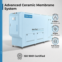 YONG GUAN TB/C Mini-station de traitement des eaux 50-350LPH Système de purification d'eau industriel à membrane céramique 220V 1.5-1.8KW 1