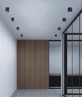 Lampe LED d'intérieur à montage en surface RONSE au design moderne avec cadre en aluminium focalisable à partir de 15 ° -40 °   Plafonnier encastré
