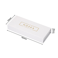Boîte cosmétique en forme de livre Feuille d'or Logo Print Square Boîtes rigides pour vernis à ongles Huile Soins de la peau Sérum Cadeaux Stratification brillante