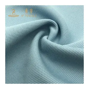 Polyester oeil d'oiseau maille piqué maille coolmax séchage rapide respirant t-shirt tissu pour vêtements d'été