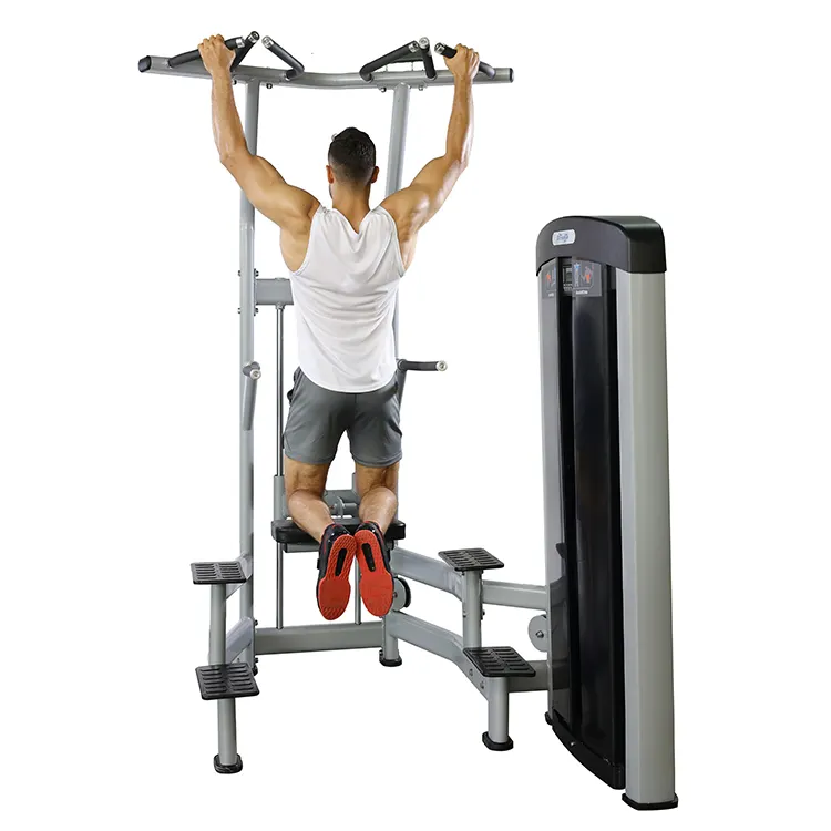 Fitness spor salonu antreman pimi yük seçim makineleri destekli çekme makinesi
