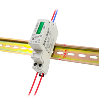 Medidor de Energía Eléctrica Monofásico Fengyilong DRS-205C 5(45)A 230V con Pantalla LCD, Medidor de kWh, Medidor de Potencia para Riel DIN