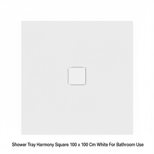 Receveur de douche Harmony carré 100 x 100 cm blanc pour salle de bain - Product Image 3