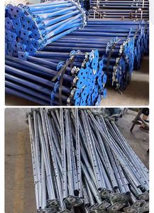 เสาเหล็กปรับระดับได้ 1.8-3.2 ม. พร้อมปลอกเกลียวเคลือบสังกะสีป้องกันการกัดกร่อน ใช้สำหรับรองรับฐานรากและคาน ใช้งานนอกสถานที่ - Product Image 6