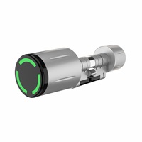 Cerradura de Cilindro para Puerta Tuya Ttlock de Aleación de Zinc con Grado de Protección IP68 para Puertas de Madera/Vidrio/Acero/Aluminio, Tarjeta de Memoria, Wi-Fi