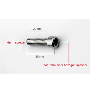 Vis décoratives de 6 mm pour la gravure de véhicules électriques, plaques d'immatriculation de <span class=keywords><strong>moto</strong></span>, accessoires de <span class=keywords><strong>moto</strong></span>, vis décoratives - Product Image 3