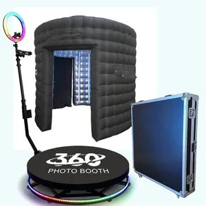 Draagbare 360 Fotocabine 37-Inch 360 Gemotoriseerde Automatische Video-En Fotohokje Bulkleverancier Voor Feesten En Evenementen