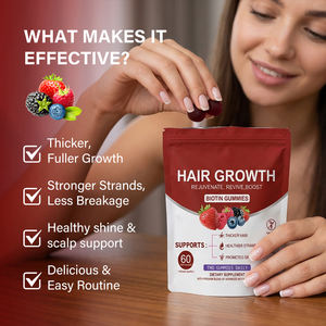 Gomitas <span class=keywords><strong>de</strong></span> Biotina <span class=keywords><strong>de</strong></span> Marca Privada 10000mcg Sabor a Bayas Mixtas <span class=keywords><strong>para</strong></span> Cabello, Piel y Uñas, Suplemento <span class=keywords><strong>de</strong></span> Belleza, OEM Disponible - Product Image 5