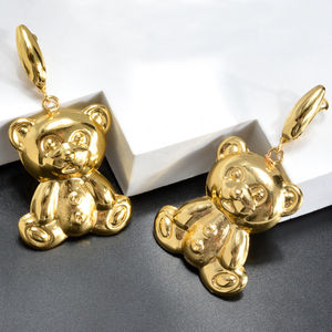 Bijoux classiques unisexes pour l'Afrique, boucles d'oreilles créoles en cuivre plaqué or 18 carats, design pour les amoureux, occasion anniversaire, Zeadear - Product Image 3