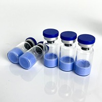 Approvisionnement d'usine CAS 49557-75-7 Poudre de peptide de cuivre GHK-CU bleu pur à 99%