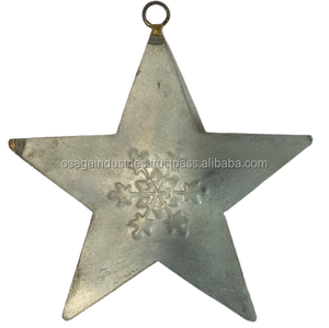 CHRISTMAS <b>TREE</b> DECORATION SUPPLY METAL GRAY LUXURY DESIGN STAR CHRISTMAS HANGING ORNAMENT HOME DECORATION HIGH QUALITY STAR - Product Image 4