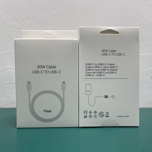 สำหรับ Google 30W <span class=keywords><strong>USB</strong></span> <span class=keywords><strong>C</strong></span> TO <span class=keywords><strong>Type</strong></span> <span class=keywords><strong>C</strong></span> CABLE 100cm PD ชาร์จเร็วสายข้อมูลสำหรับ Google Pixel <span class=keywords><strong>4</strong></span> 5 6 Pro 3A 4A 5A 4XL 7A 6A - Product Image 5
