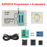 EZP2019 + EZP2019 Plus con 6 adaptadores de alta velocidad USB SPI programador EEPROM mejor que CH341A EZPO2010 EZP2013 adaptador Minipro