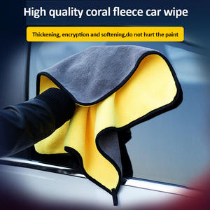 Fuerte absorbente <span class=keywords><strong>de</strong></span> agua Coral Fleece Gafas Toalla <span class=keywords><strong>de</strong></span> lavado <span class=keywords><strong>de</strong></span> autos Secado rápido Doble cara 30*30 30*40 30*60cm Dimensiones - Product Image 2